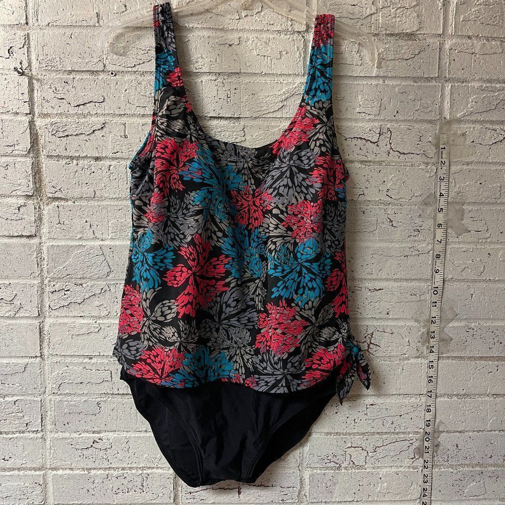 Island Pearls Plus Size One Piece Swim Suit 14